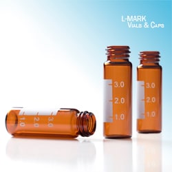 Leap PAL Parts L-MARK Brand Vial Screw 13-425 4mL Amber 15x45 With MP,
