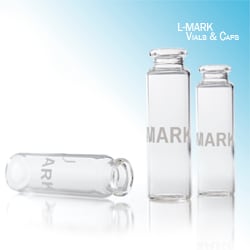 Leap PAL Parts L-MARK Brand  Vial, 20.0 mL, Clear, Headspace, 20mm Crimp, 22.6x75, Case of 1000