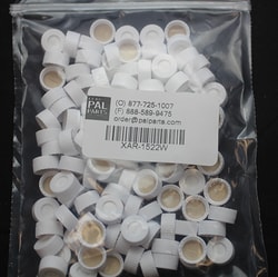 Leap PAL Parts Cap White Screw 9mm Septa Pre-slit PTFE/Silicone, 100 Pack