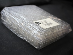 Trajan Scientific&nbsp;L-MARK&reg; Brand Clear Vial Standard 11mm Crimp 2mL Marking Panel 12x32mm, 100 Pack