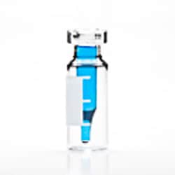 Trajan Scientific&nbsp;Vial, Crimp, 12x32mm, Clear With fused 300ul insert, 11mm, 100 Pack