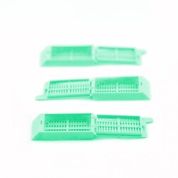 IMEB, Inc Tek-Select Type 4 Cassettes with Attached Hinged Lid, Green, 1000 per Case, Easy Frosted Writing Surface