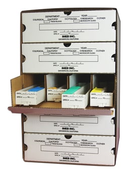 IMEB, Inc Tek-Select Corrugated Cardboard, Cassette Storage Files, UnAssembled