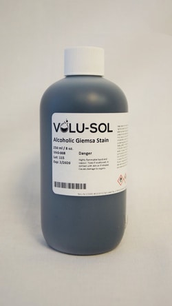 Volu Sol&nbsp;Alcoholic Giemsa Stain, 8 oz / 250 mL, Volu-Sol&trade;