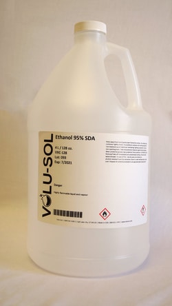 Volu Sol Ethanol 95% SDA (190 Proof), 128 oz / 3.78 L, Volu-Sol, Quantity: