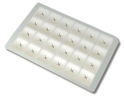 Analytical Sales & Services Square Santoprene Cap Mat For 10ml 24 Well Plate