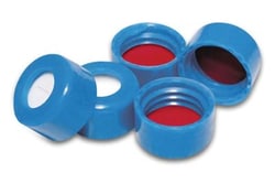 Analytical Sales & Services&nbsp;9mm Bluetwist Cap with Pre-Slit Bonded Silicone/PTFE Liner, GC/Ms Certified