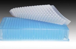 Analytical Sales & Services&nbsp;384-Well Cap Mat, Clear, Pre-Scored