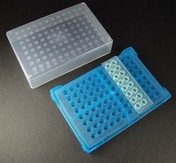 Analytical Sales & Services Blue Stackable 96 Position PCR Racks
