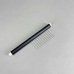 V&P Scientific Inc ASPIRATION WAND, 12 Channel, 96 Deep Well, 20 Gauge Tubes, 46mm Long, 9mm Spacing, Polypropylene