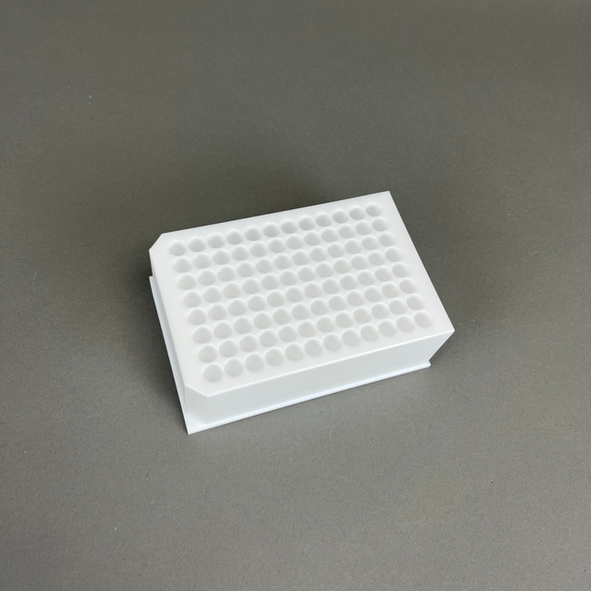 V MICROPLATE, 96 Deep Well Format, 2mL Round Well, SLAS Footprint, PTFE