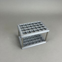 V TUBE RACK for 15 x 92mm Diameter Sample Tubes with Labels, 4 x 6, Quantity: