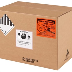 AirSea USA UN Fiberboad Box for lithium batteries, 4G/X13/S, Int Dims: