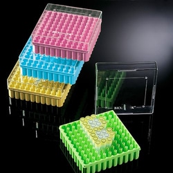 TWD Scientific LLC&nbsp;BioX 100-Well Polycarbonate Freezer Box, 2 inch, Assorted Colors. Case of 20