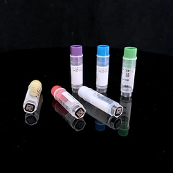 TWD Scientific LLC Vial, Cryovial, Twd Biox, 2.0Ml, 1D And 2D Barcoded, Internal Thread, Red Cap, Sterile, Writing Patch, Marked Graduations, Polypropylene, 1000 Vials/Case