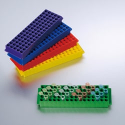 TWD Scientific LLC Microtube, Rack, Twdbiox, 80 Well, Polypropylene, Assorted Colors, Molded Numeric Grid, Use With 1.5Ml And 2.0Ml Microtubes, 20/Cases