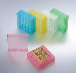 TWD Scientific LLC Freezer Box, Twdbiox, 2In, 81 Well, Polypropylene, Assorted Colors, Removable Lid, Numeric Grid On Box And Lid, 20/Case.