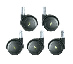 Bevco Precision Manufacturing Co ESD Dual Wheel Hard Floor Casters (set of 5)