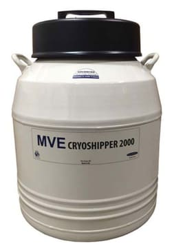 MVE BIOLOGICAL SOLUTIONS MVE CryoShipper 2000, Quantity: Each of 1