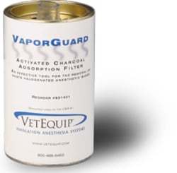 Vetequip Inc VaporGuard Activated Charcoal Filter, 8/case, Quantity: Case