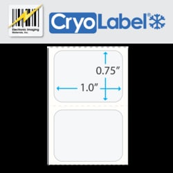 Electronic Imaging Materials Inc 667 Vial CryoLabel 1.00 inch x 0.75 inch,