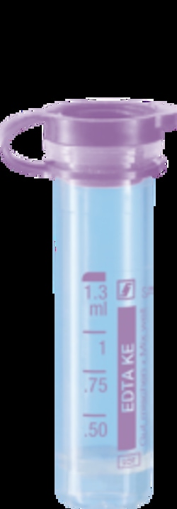 SAI Infusion Technologies&nbsp;1.3ml K3 EDTA Blood Tube - Flip Cap, 100/box