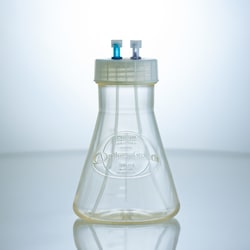 Thomson Instrument Company&nbsp;Optimum Growth 500mL Flask, w/ Dual Port Cap, Sterile