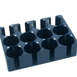 Thomson Instrument Company&nbsp;12 Position Metal Rack, Blue