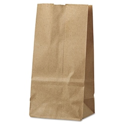 Essendant Grocery Paper Bags, 30 lbs Capacity, #2, 4.31""w x 2.44""d x