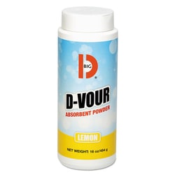 Essendant D-Vour Absorbent Powder, Canister, Lemon, 16oz, 6/Carton, Quantity: