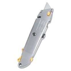 Essendant&nbsp;Quick-Change Utility Knife w/Retractable Blade & Twine Cutter, Gray