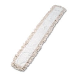 Essendant&nbsp;Industrial Dust Mop Head, Hygrade Cotton, 60w x 5d, White