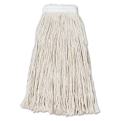 Essendant Cut-End Wet Mop Head, Cotton, #16, White, 12/Carton, Quantity: