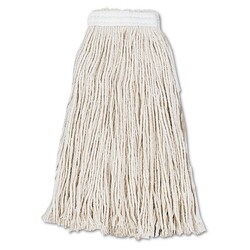 Essendant Cut-End Wet Mop Head, Cotton, #16, White, 12/Carton, Quantity: