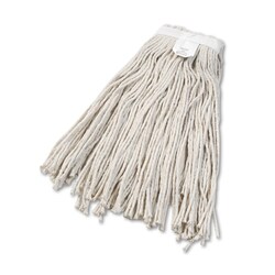 Essendant Cut-End Wet Mop Head, Cotton, No. 24, White 12/Carton