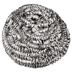 Essendant Stainless Steel Scrubbers, Medium Size, 72/Carton