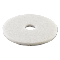 Essendant Polishing Floor Pads, 15"" Diameter, White, 5/Carton, Quantity: