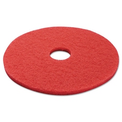 Essendant Buffing Floor Pads, 17"" Diameter, Red, 5/Carton, Quantity: Case