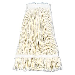 Essendant Pro Loop Web/Tailband Wet Mop Head, Cotton, 24oz, White, 12/Carton,