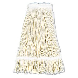 Essendant Pro Loop Web/Tailband Wet Mop Head, Cotton, 24oz, White, 12/Carton
