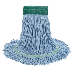 Essendant Super Loop Wet Mop Head, Cotton/Synthetic, Medium Size, Blue,