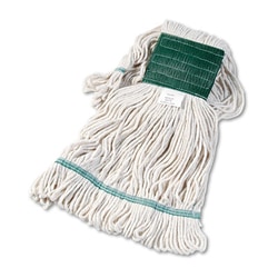 Essendant Super Loop Wet Mop Head, Cotton/Synthetic, Medium Size, White, 12/Carton