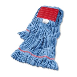 Essendant Super Loop Wet Mop Head, Cotton/Synthetic, Large Size, Blue, 12/Carton