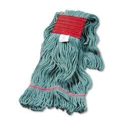 Essendant Super Loop Wet Mop Head, Cotton/Synthetic, Large Size, Green, 12/Carton