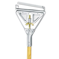 Essendant Quick Change Metal Head Wooden Mop Handle, Junior, 7/8 dia x 54, Natural