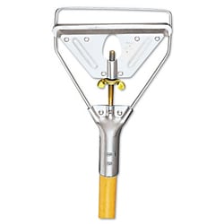 Essendant Screw Clamp Metal Head Wooden Mop Handle, #20+, 1 1/8 dia x 63,