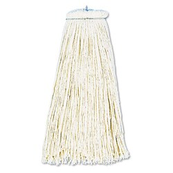 Essendant Cut-End Lie-Flat Wet Mop Head, Cotton, 16oz, White, 12/Carton