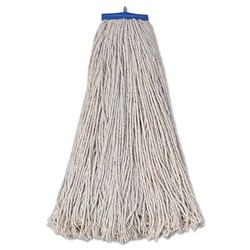 Essendant Mop Head, Economical Lie-Flat Head, Cotton Fiber, 32oz, White, 12/Carton