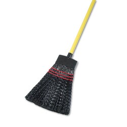 Essendant&nbsp;Maid Broom, Plastic Bristles, Wood Handle, 54