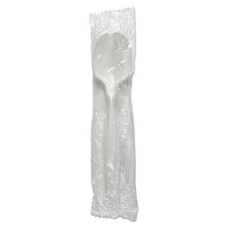 Essendant Boardwalk Mediumweight Wrapped Cutlery, Soup Spoon, 1000 Spoons